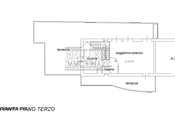 SANT'ANDREA - Proponiamo in vendita un elegante attico su due livelli con terrazze panoramiche e ...