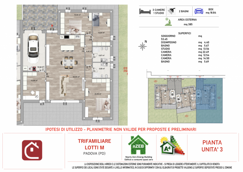 Scoprite l'eleganza e il comfort delle nostre splendide ville trifamiliari di nuova costruzione, ...