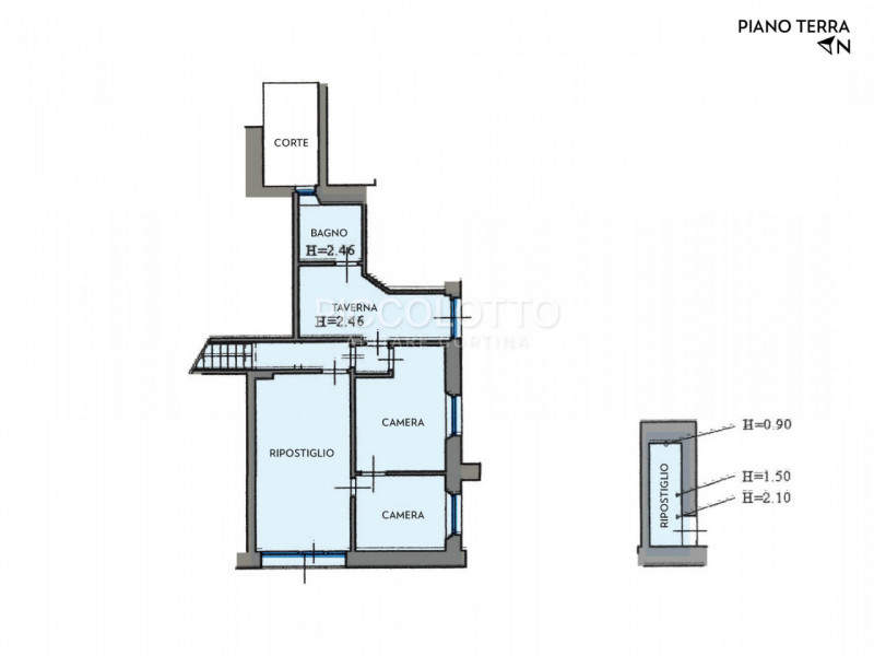 Rif. V5322 - Cortina d'Ampezzo, in invidiabile posizione panoramica, appartamento di circa 180 mq...
