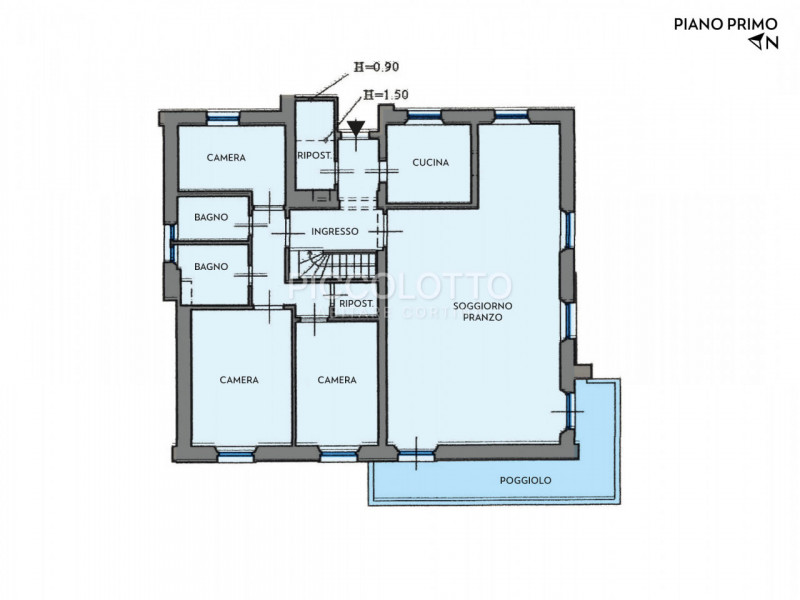 Rif. V5322 - Cortina d'Ampezzo, in invidiabile posizione panoramica, appartamento di circa 180 mq...