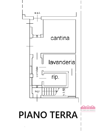 BORGO SANTA LUCIA: INGRESSO INDIPENDENTE, SALA/SALOTTO/CUCINA A VISTA,  TERRAZZA DI 80 MQ, SERVIZ...