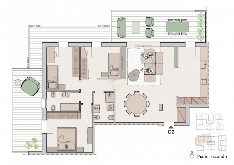 Nel residence più nuovo nel quartiere di Torre, si trova in vendita un appartamento all’ultimo pi...