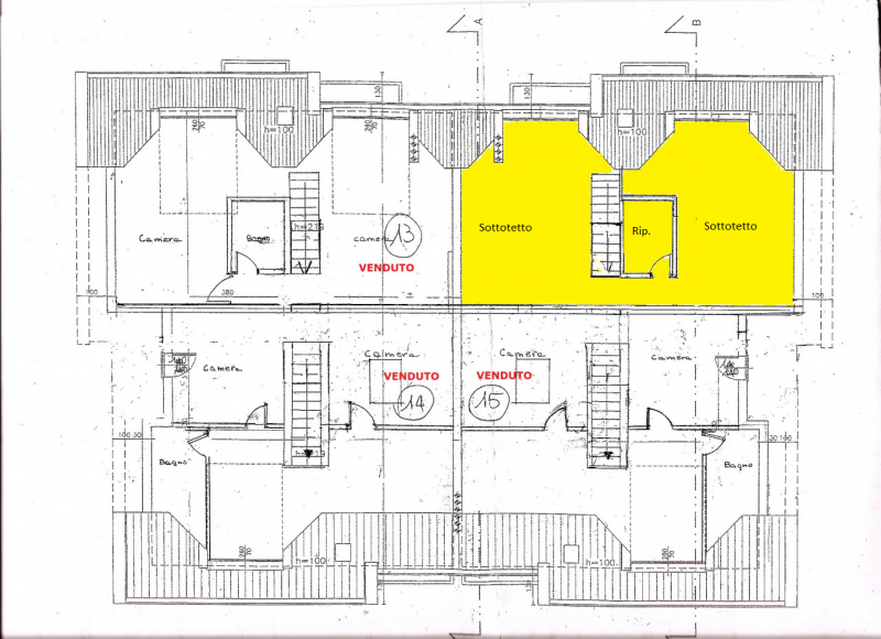 Caselle di Selvazzano: Vendesi in complesso residenziale appartamento ultimo piano sviluppato su ...