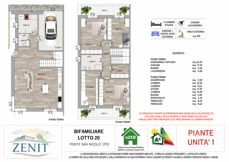 Venite a scoprire l'eleganza ed il comfort delle nostre splendide ville bifamiliari di nuova cost...