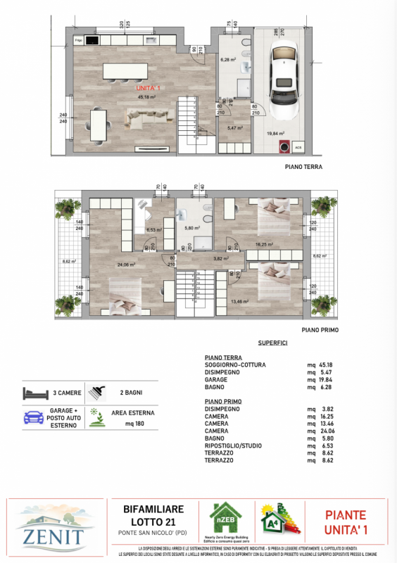 Venite a scoprire l'eleganza ed il comfort delle nostre splendide ville bifamiliari di nuova cost...