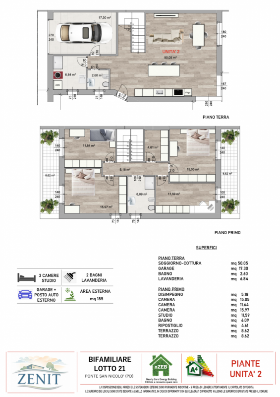 Venite a scoprire l'eleganza ed il comfort delle nostre splendide ville bifamiliari di nuova cost...