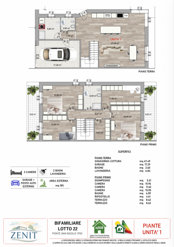 Venite a scoprire l'eleganza ed il comfort delle nostre splendide ville bifamiliari di nuova cost...