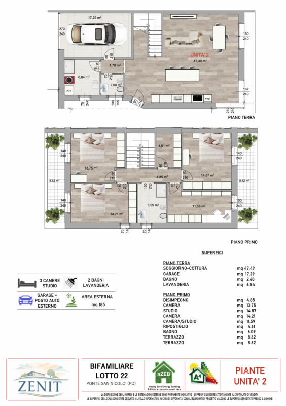 Venite a scoprire l'eleganza ed il comfort delle nostre splendide ville bifamiliari di nuova cost...