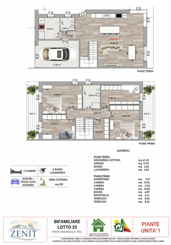 Venite a scoprire l'eleganza ed il comfort delle nostre splendide ville bifamiliari di nuova cost...