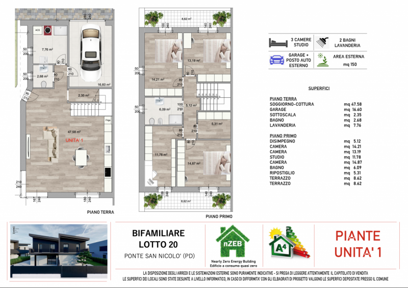 Venite a scoprire l'eleganza ed il comfort delle nostre splendide ville bifamiliari di nuova cost...