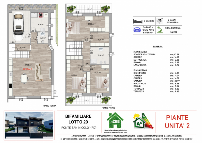 Venite a scoprire l'eleganza ed il comfort delle nostre splendide ville bifamiliari di nuova cost...