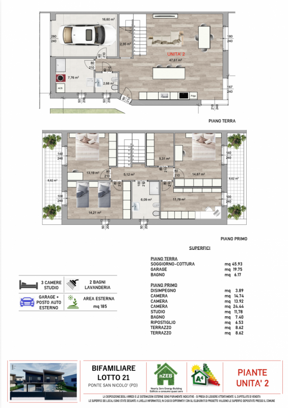 Venite a scoprire l'eleganza ed il comfort delle nostre splendide ville bifamiliari di nuova cost...