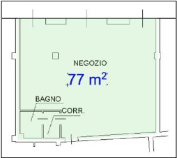 CHIAMPO (VI) PIAZZALE MARIANO RUMOR - Piena proprietà di negozio al piano terra, sul lato est del...