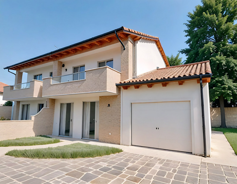 (Per INFO 3316190143) A Campodarsego proponiamo delle nuove bifamiliari con ampi spazi interni ed...