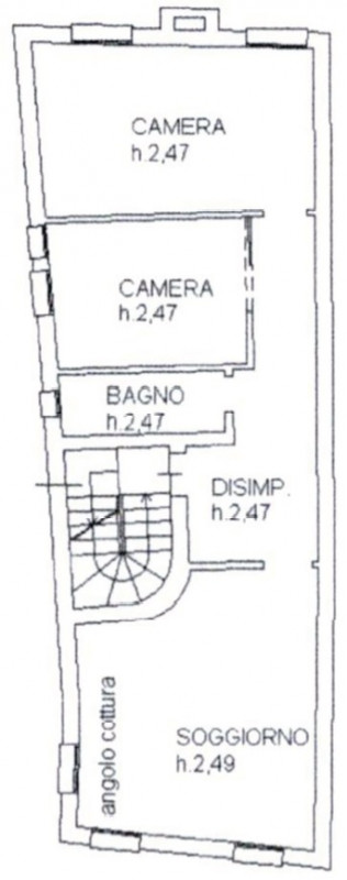 A Treviso (TV), centro storico, proponiamo in affitto appartamento trilocale, posto al piano seco...