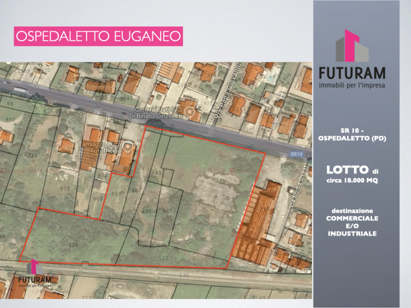 OSPEDALETTO EUGANEO - rif.647MIC - Per info 3473209826 - terreno EDIFICABILE ubicato lungo strada...