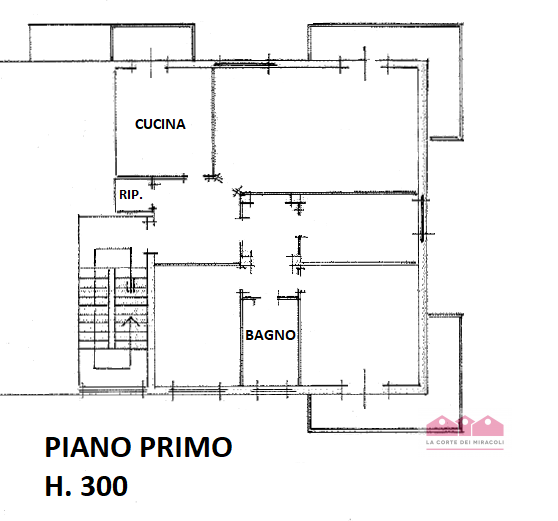 SAN PIO X: TRICAMERE AL PIANO PRIMO, INGRESSO, SOGGIORNO, CUCINA ARREDATA, DUE MATRIMONIALI, UNA ...
