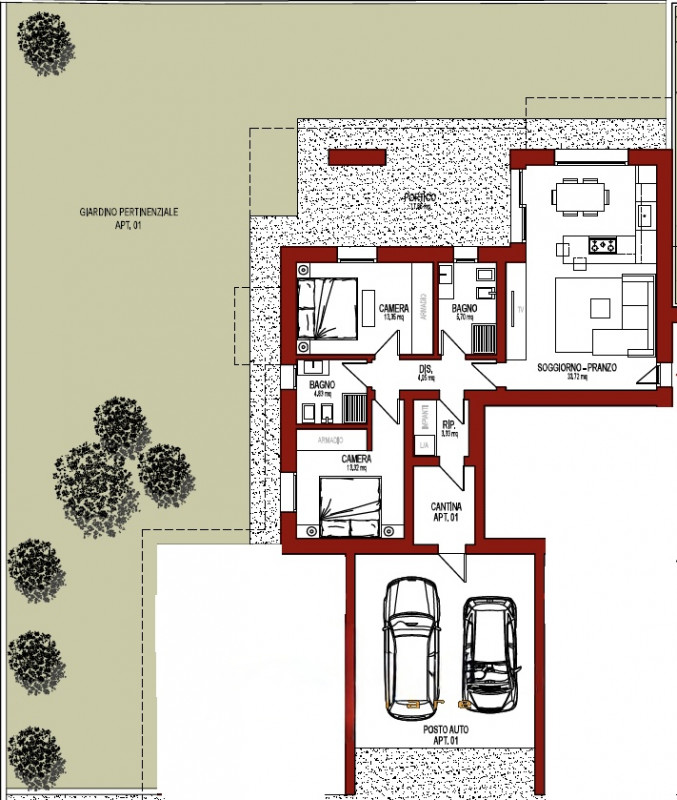 (Per INFO Mattias 3494222146) In vendita un elegante appartamento al piano terra, situato nel cuo...