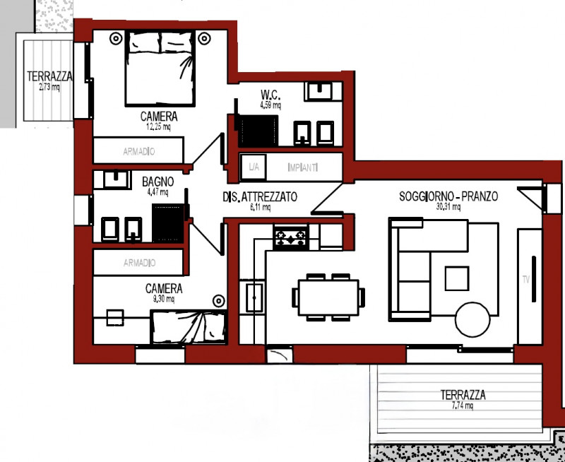 (Per INFO Mattias 3494222146) Scopri questo splendido appartamento situato nel centro di Prata di...