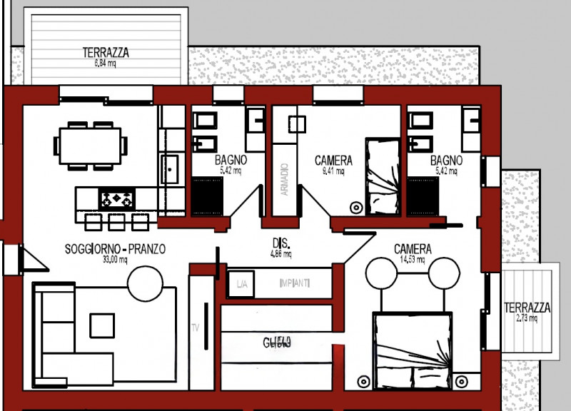 (Per INFO Mattias 3494222146) Scopri questo splendido appartamento situato nel centro di Prata di...