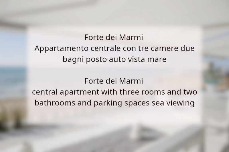 Forte dei Marmi Vendita Appartamento quadrilocale