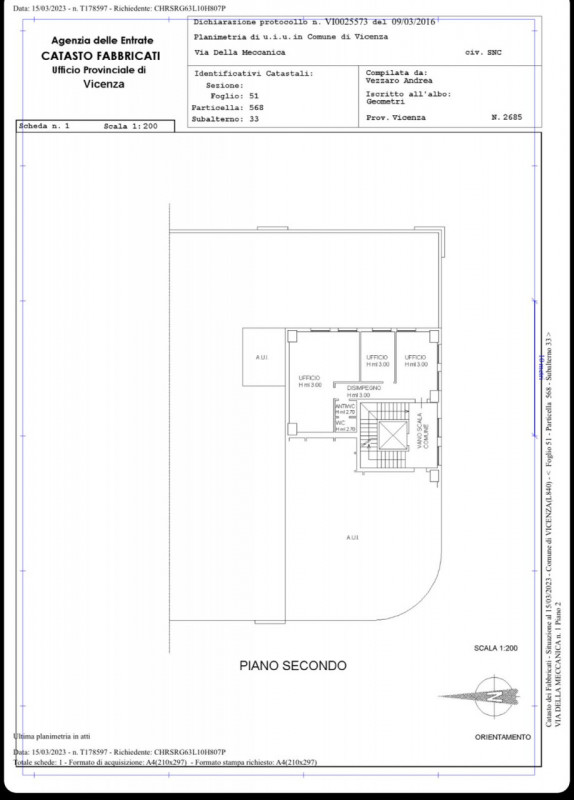 VICENZA - UFFICIO DI 70 MQ CON POSTO AUTO PRIVATO
In piena zona industriale ovest, al piano primo...