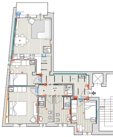 Nel cuore del centro storico, elegante appartamento completamente ristrutturato, situato al primo...