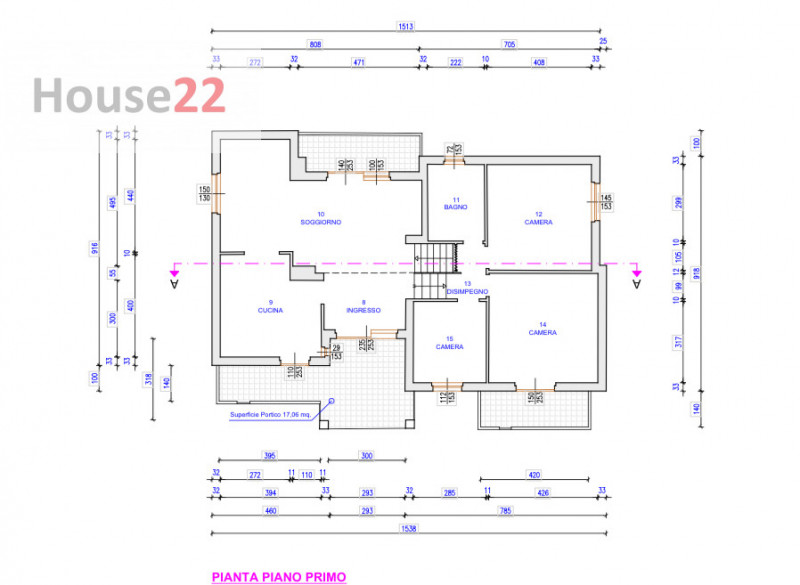 CALDOGNO - VICENZA (Via Pedrollo n.5). In zona residenziale di tutte villette, AMPIA CASA SINGOLA...