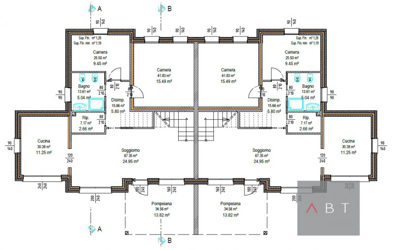 Nuova bifamiliare in fase di costruzione disposta al piano terra e composta di: ingresso, soggior...