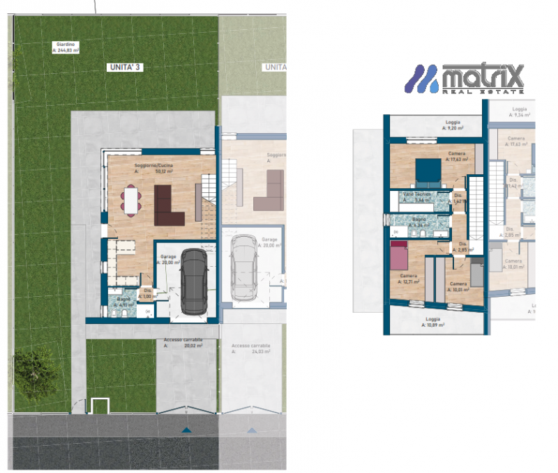 Bifamiliare Teolo (PD) Vista Colli Euganei località Treponti €. 370.000, comoda a tutti i servizi...