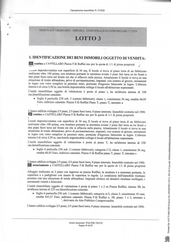 Castellaro Vendita Appartamento