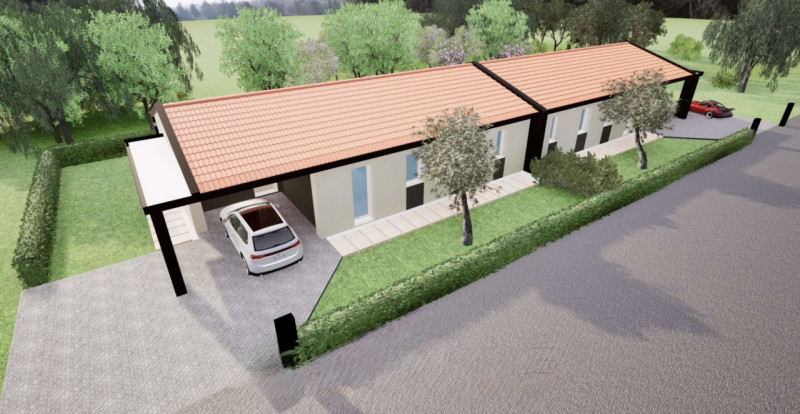 (Per INFO 3316190143) A Morgano, in zona residenziale tranquilla, proponiamo in vendita una bifam...