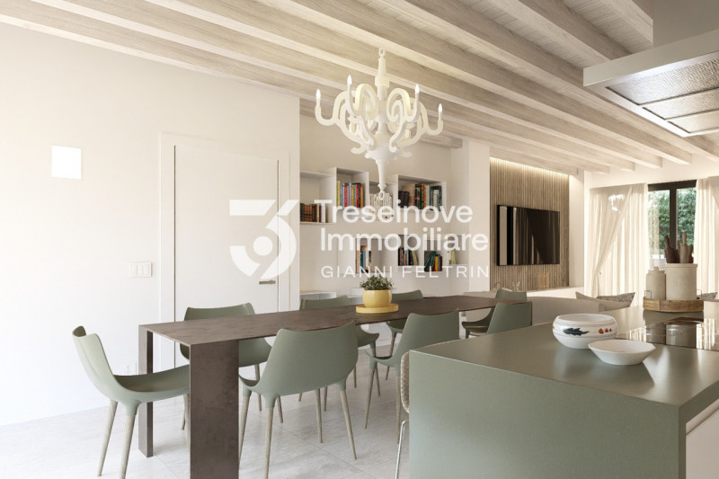 (Per INFO Feltrin ing. Gianni 3288349492) Proponiamo in vendita a Ponzano Veneto eleganti bifamil...