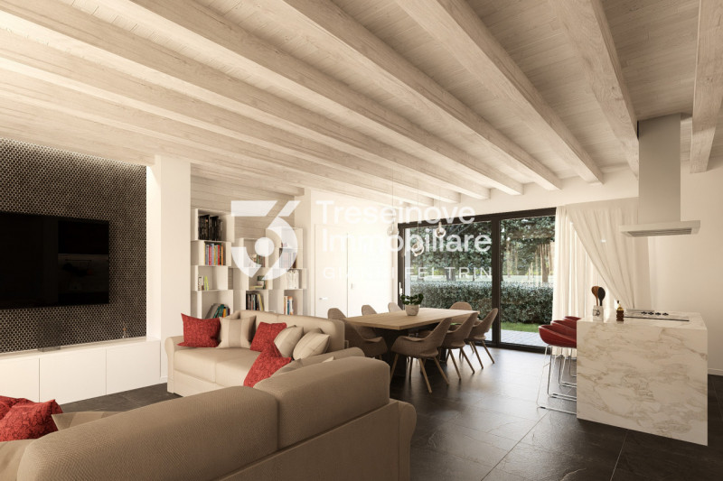 (Per INFO Feltrin ing. Gianni 3288349492) Proponiamo in vendita a Ponzano Veneto eleganti bifamil...