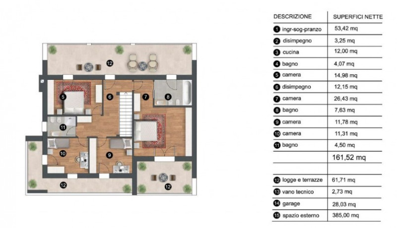 ABANO TERME - San Lorenzo - Proponiamo in vendita villa singola in classe A4 di 160MQ calpestabil...