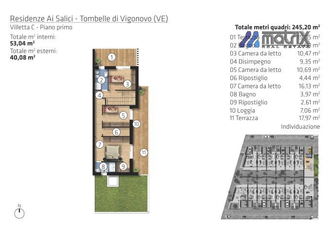 Ville a Schiera €. 324.000 zona centrale comoda a tutti i servizi.
A pochi Km dal centro di Stra ...