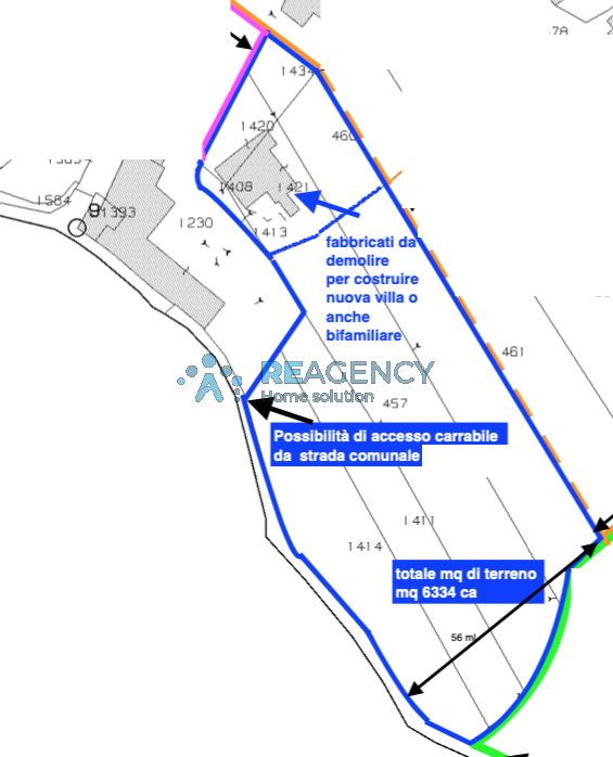TRISSINO - RUSTICI  completamente da demolire e ricostruire sono immersi nel verde con terreno si...