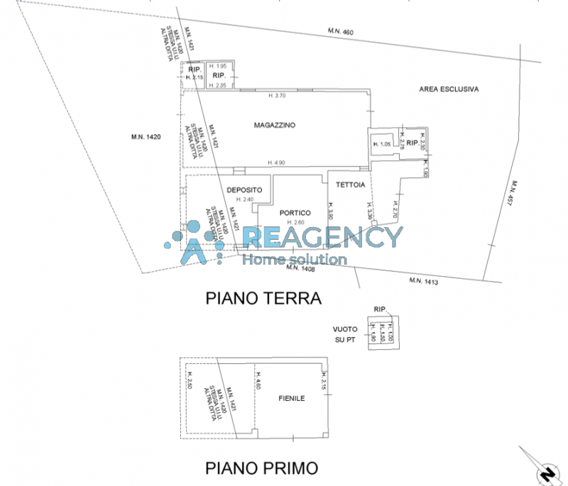 TRISSINO - RUSTICI  completamente da demolire e ricostruire sono immersi nel verde con terreno si...