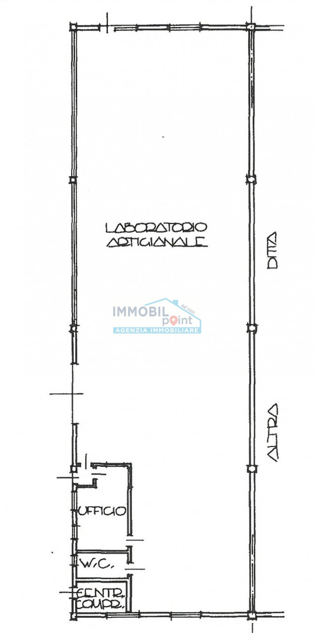 Capannone di 550 mq con scoperto di 1200 mq in Vendita a Maserà di Padova