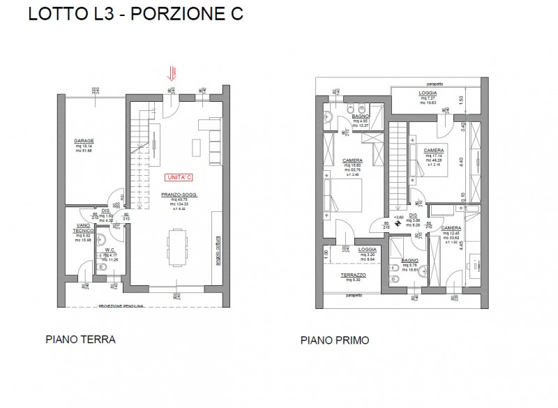 Scopri queste affascinanti nuove porzioni centrali di quadrifamiliari disposte su due livelli con...
