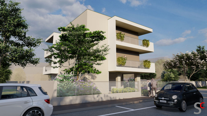 Sarmeola di Rubano: Palazzina suddivisa su tre piani fuori terra, composta da solo 2 abitazioni, ...