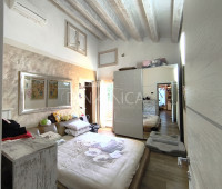 Endteil eines Bauernhauses mit Garten, Landschaft von Vinci, Toskana