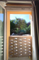 Endteil eines Bauernhauses mit Garten, Landschaft von Vinci, Toskana