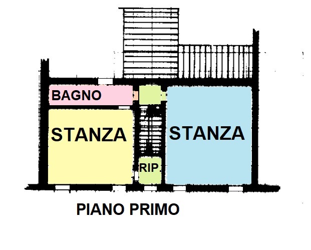 Interessante porzione centrale di casa a schiera, situata nella tranquilla e verde zona del Carmi...