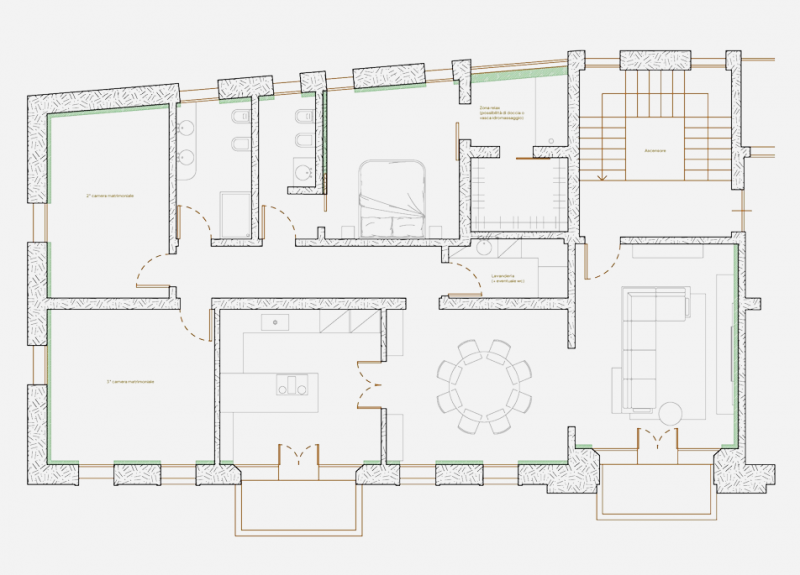 Nella ricercata e prestigiosa zona del Duomo, nel cuore del centro storico, STRAORDINARIO ATTICO ...