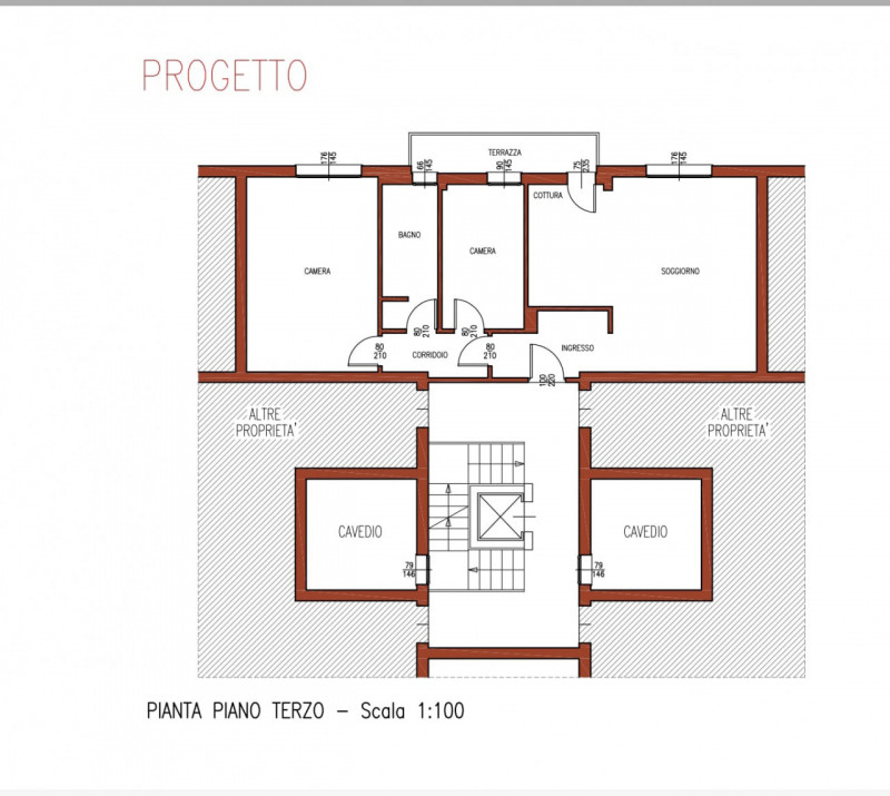 In posizione privilegiata, appena fuori dalle mura nord della città, appartamento bicamere in fas...