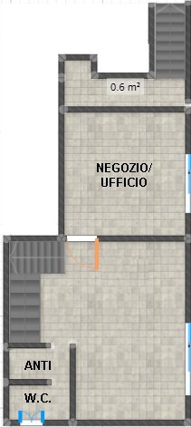 STRA - ai confini con VIGONZA - NEGOZIO/UFFICIO di 100 mq netti, altezza 3,20 mt., suddiviso sapi...