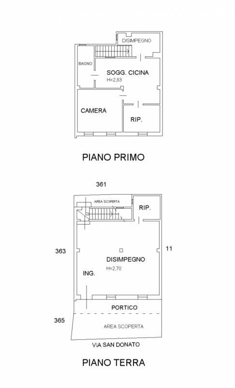 RIF. CORRC4

Al centro del paese, fronte Via San Donato, proponiamo in vendita casa accostata abi...