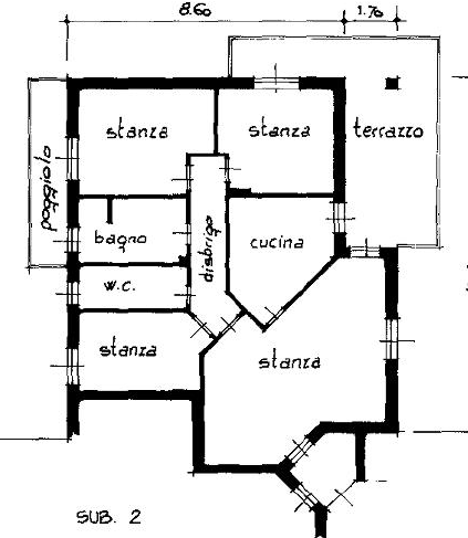 Elegante appartamento 3 stanze con ampia terrazza a Pilcante, Ala
