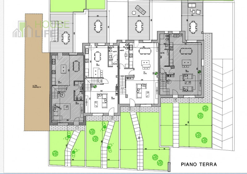 ISOLA VICENTINA: in zona residenziale posta ai confini con la campagna, nuova VILLETTA A SCHIERA ...